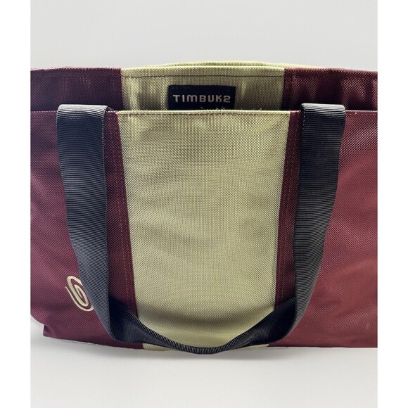 Timbuk2 Tote Bag Red & Green Nylon Shoulder Bag with Strap – Made in USA - Picture 3 of 8